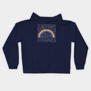 Rainbow math Kids Hoodie